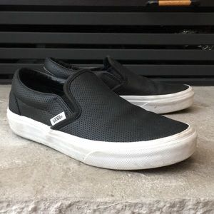 Black Slip On Vans SIZE 6.5